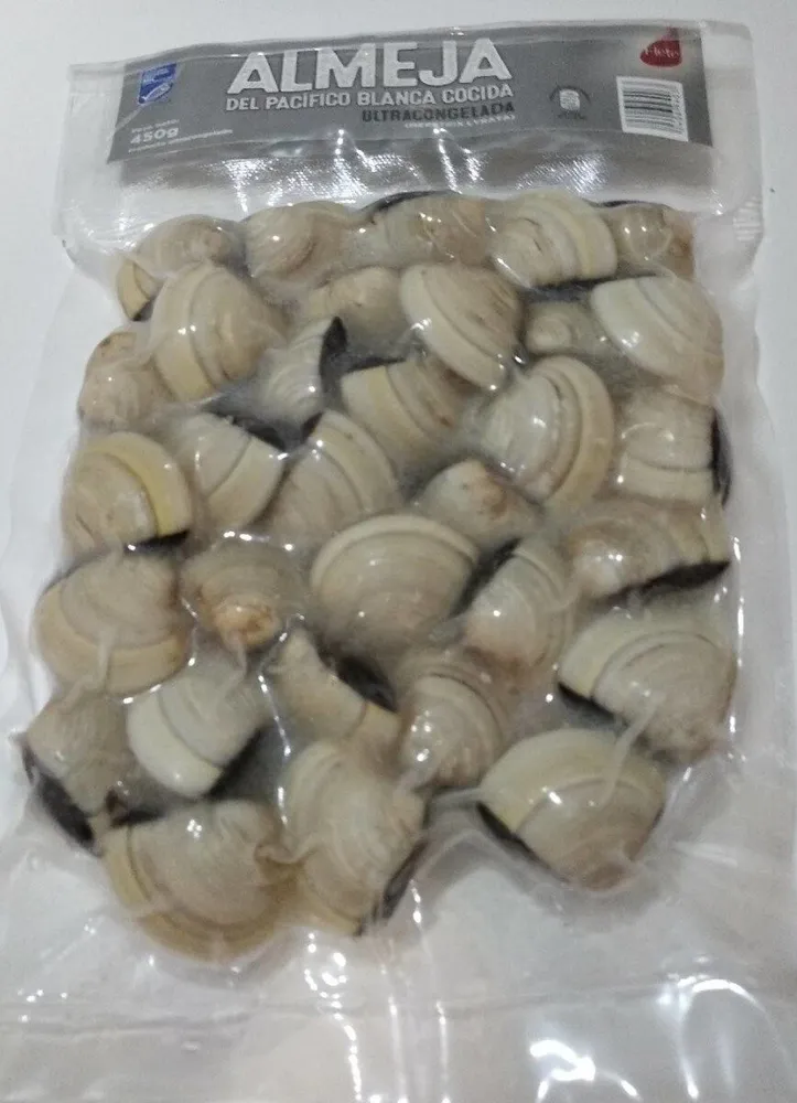 Almeja del Pacífico blanca cocida