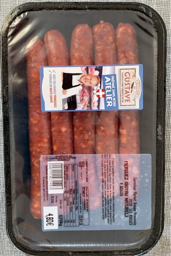 Merguez(boyau naturel) à griller