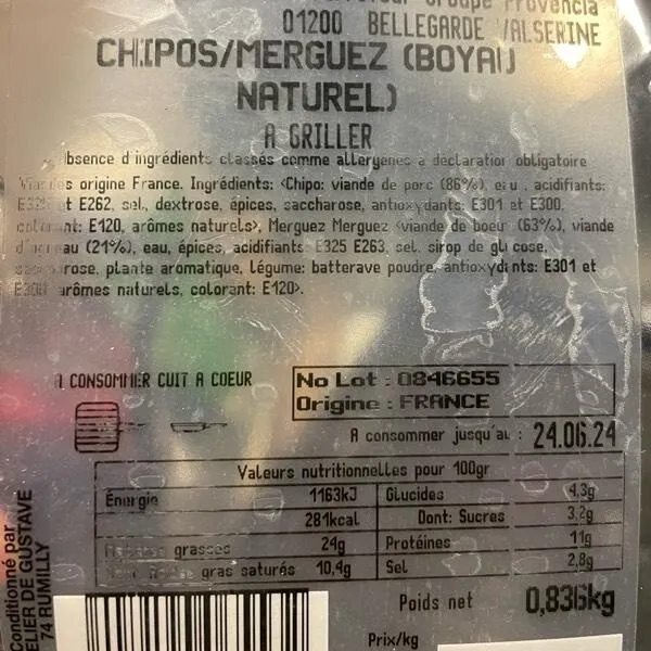 Chipolatas/Merguez