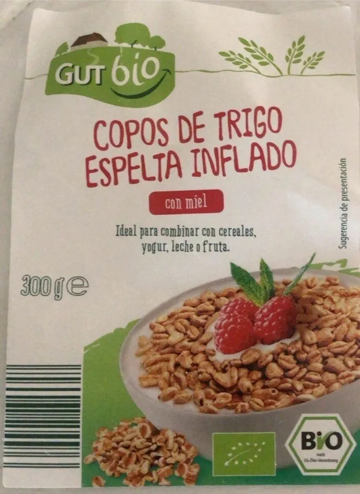 Copos de Trigo Espelta Inflado con Miel