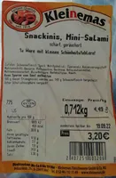 Snackinis, Mini-Salami, scharf, geräuchert