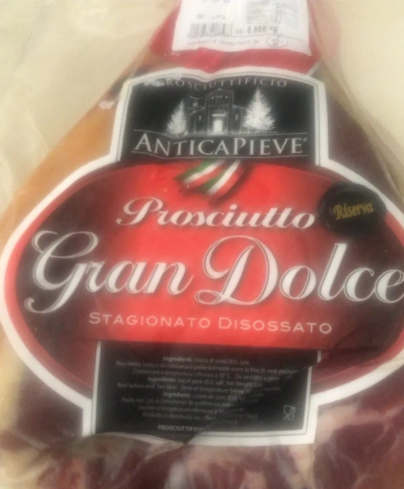 Prosciutto crudo gran dolce