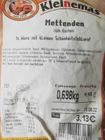 Mettenden zum Kochen