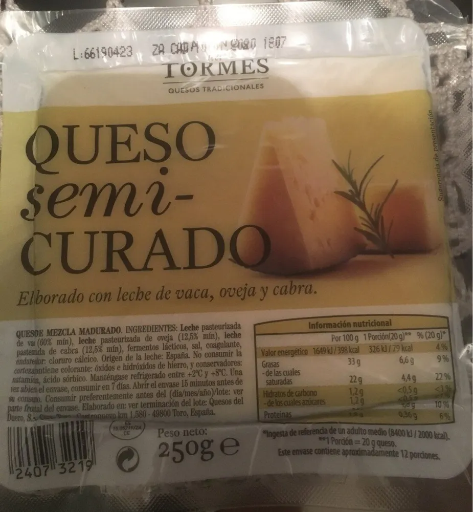 Queso semi-curado