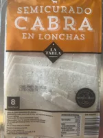 Queso semicurado de cabra en lonchas