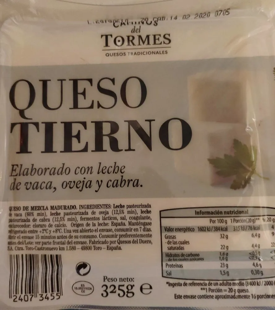 Queso tierno