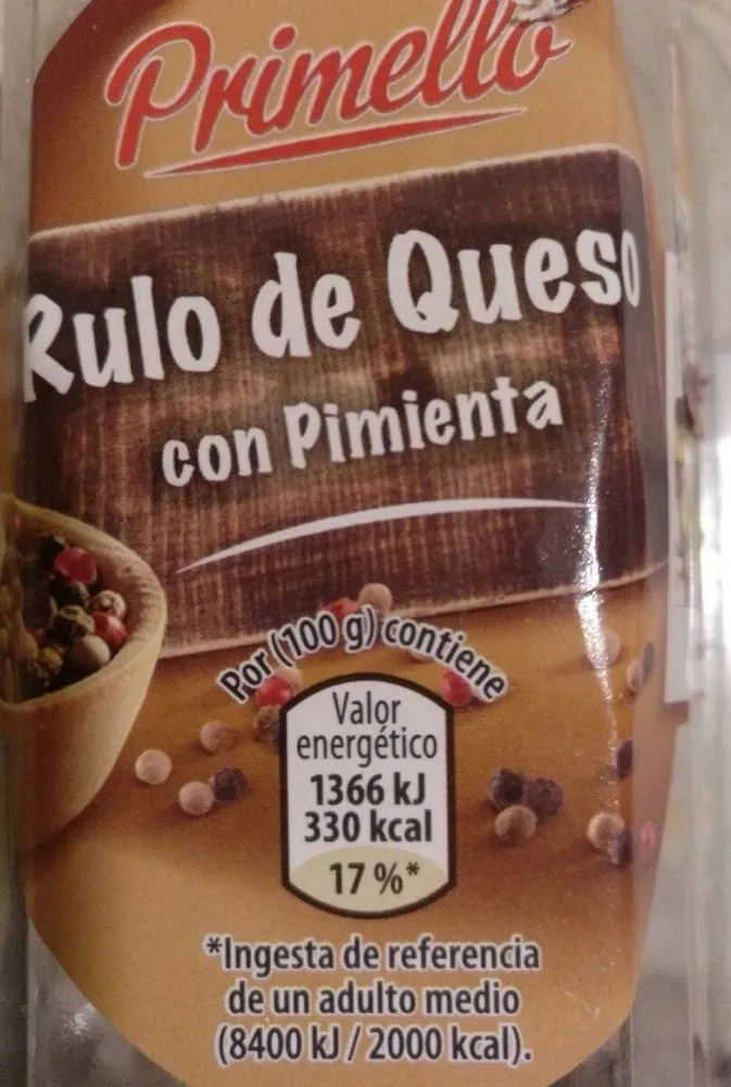Rulo de queso con pimienta