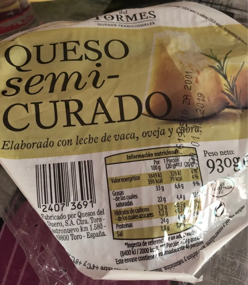 Queso semicurado