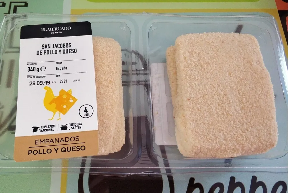 San jacobos de pollo y queso