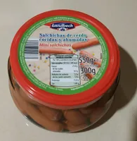 Salchichas de cerdo cocidas y ahumadas