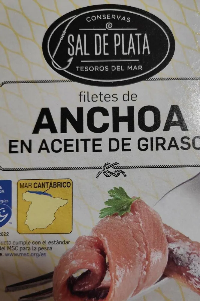 Filetes de anchoa en aceite de girasol