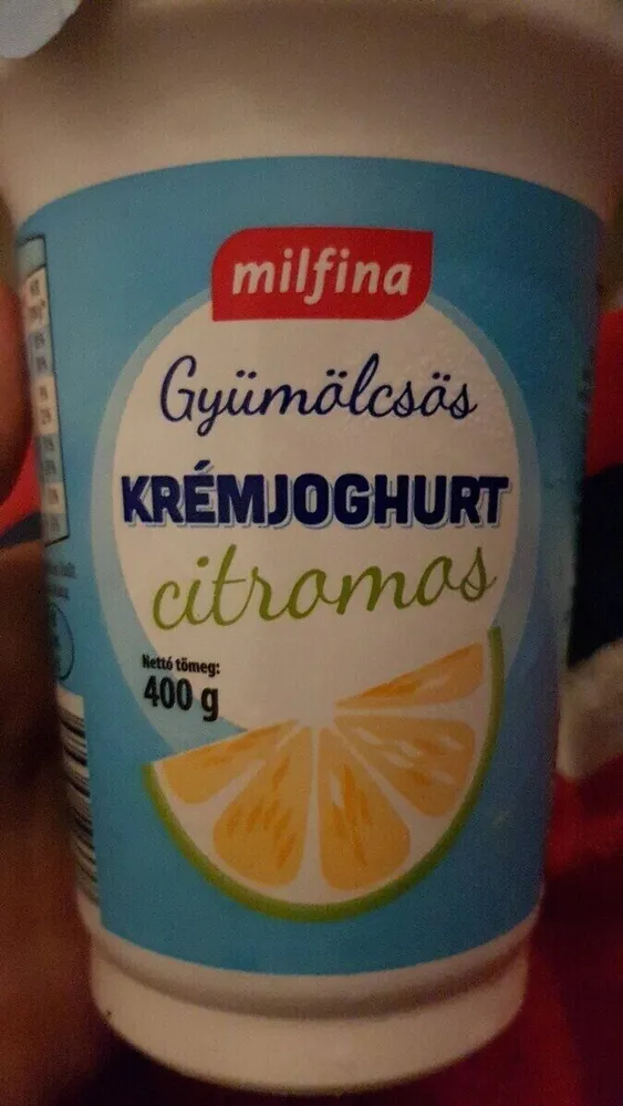 Gyümölcsös Krémjoghurt citromos