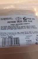 Bloc poitrine salée crue