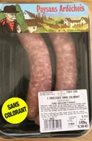 Saucisses sans colorant