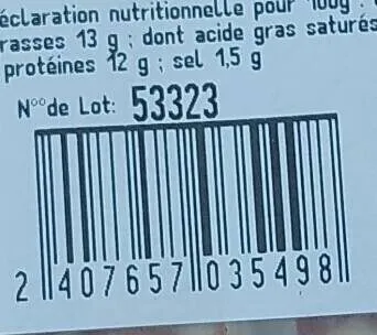 6 godiveaux sans colorant