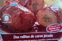 Dos rollitos de carne picada