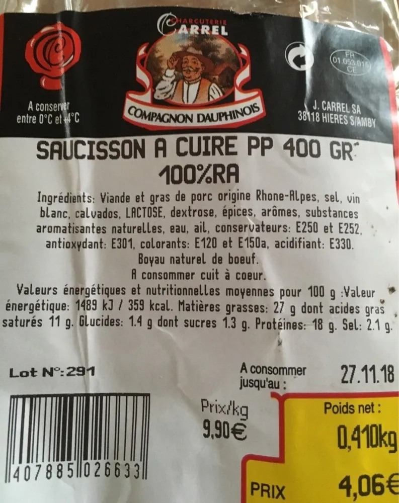 Saucisson a cuire