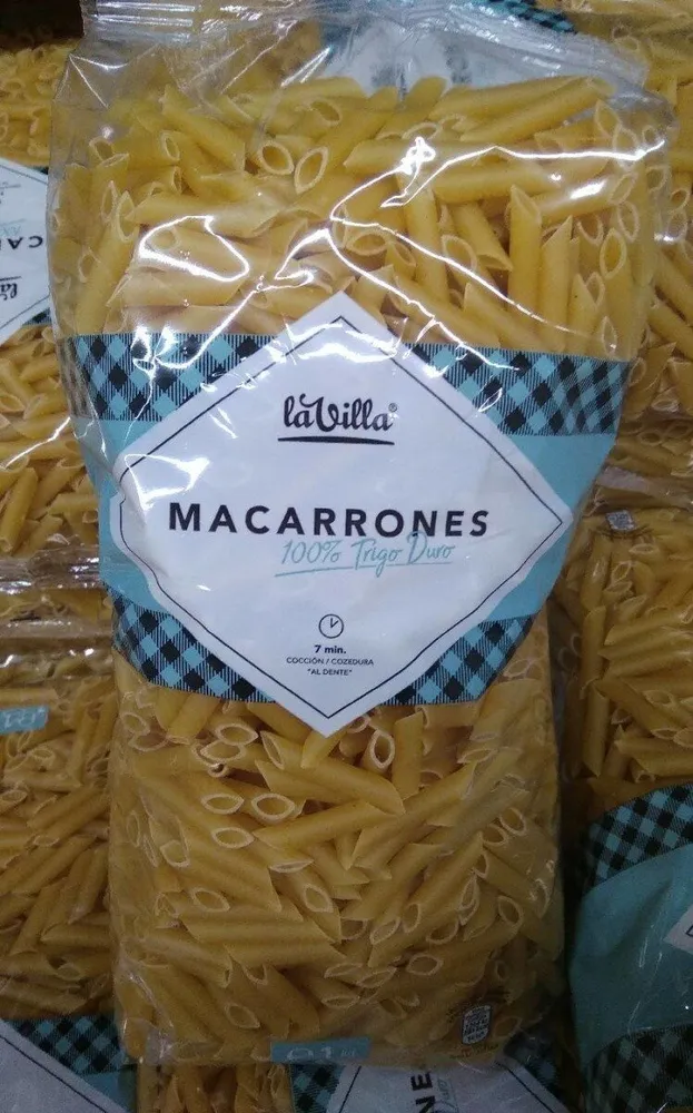 Macarrones 100% trigo duro