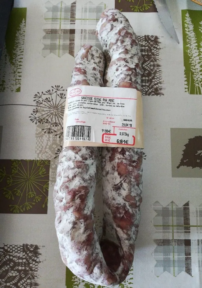 Saucisse sèche pur porc