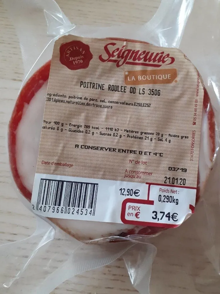 Poitrine roulée