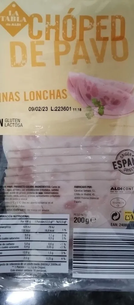 Chóped de pavo