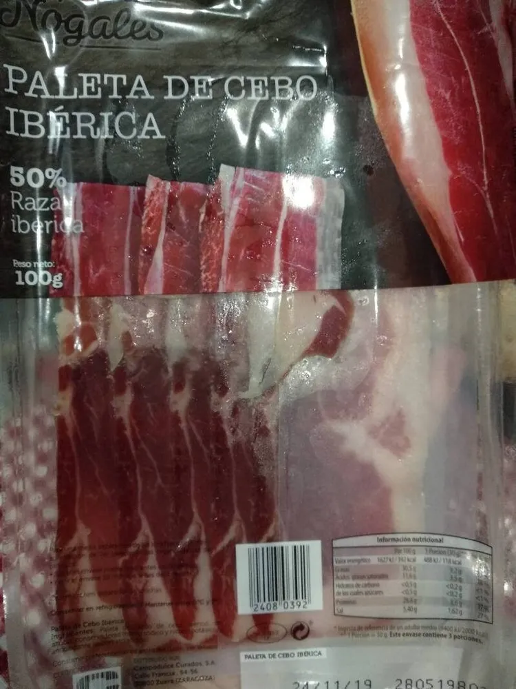 Paleta iberica de cebo