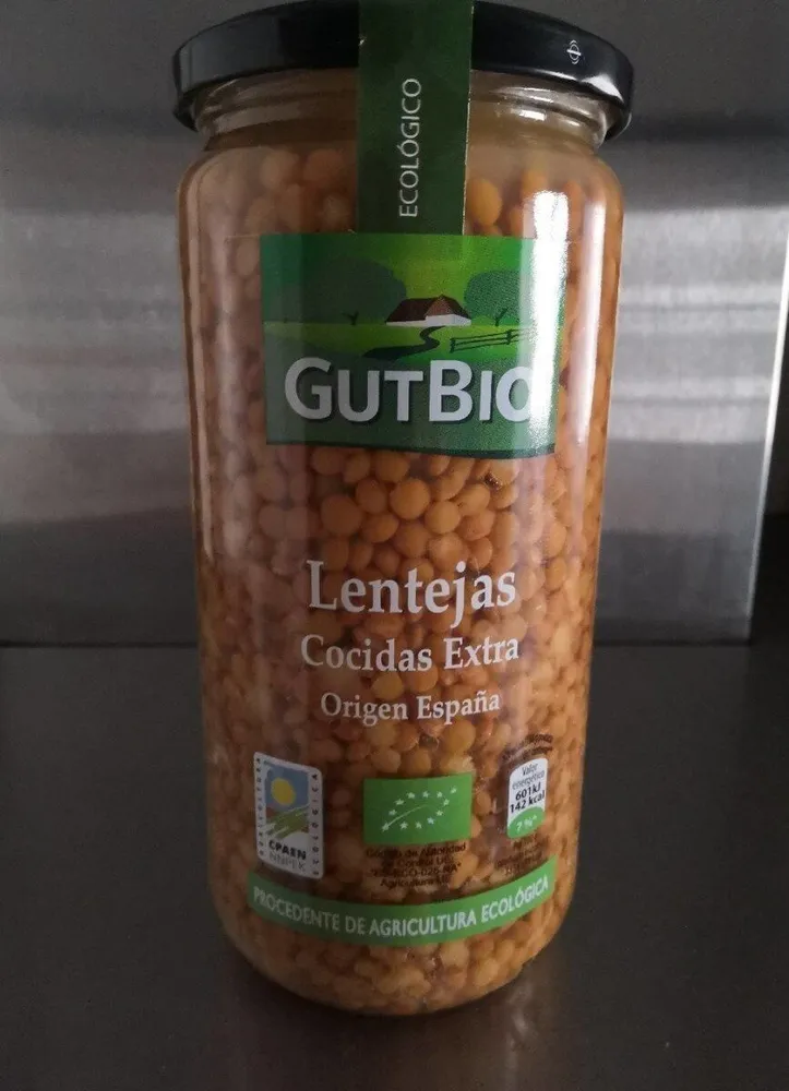 Lentejas cocidas extra - Origen España