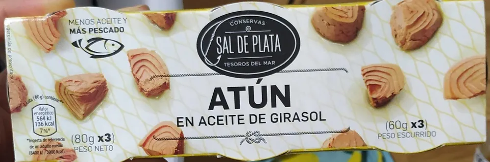 Atún en aceite de girasol