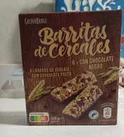 Barritas de cereales con chocolate negro