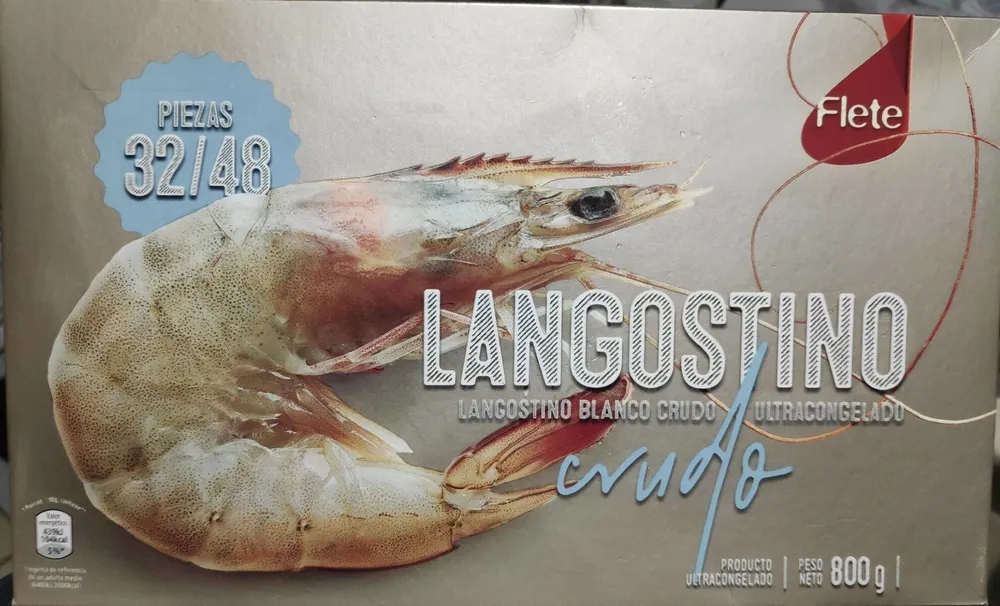 Langostino blanco crudo
