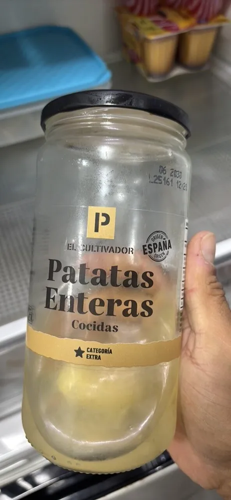 Patatas enteras cocidas