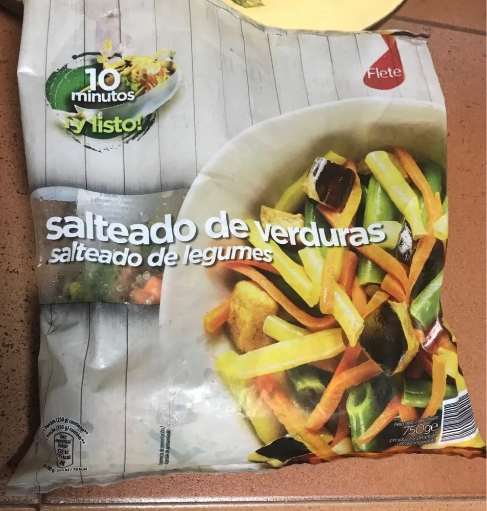 Salteado de verduras