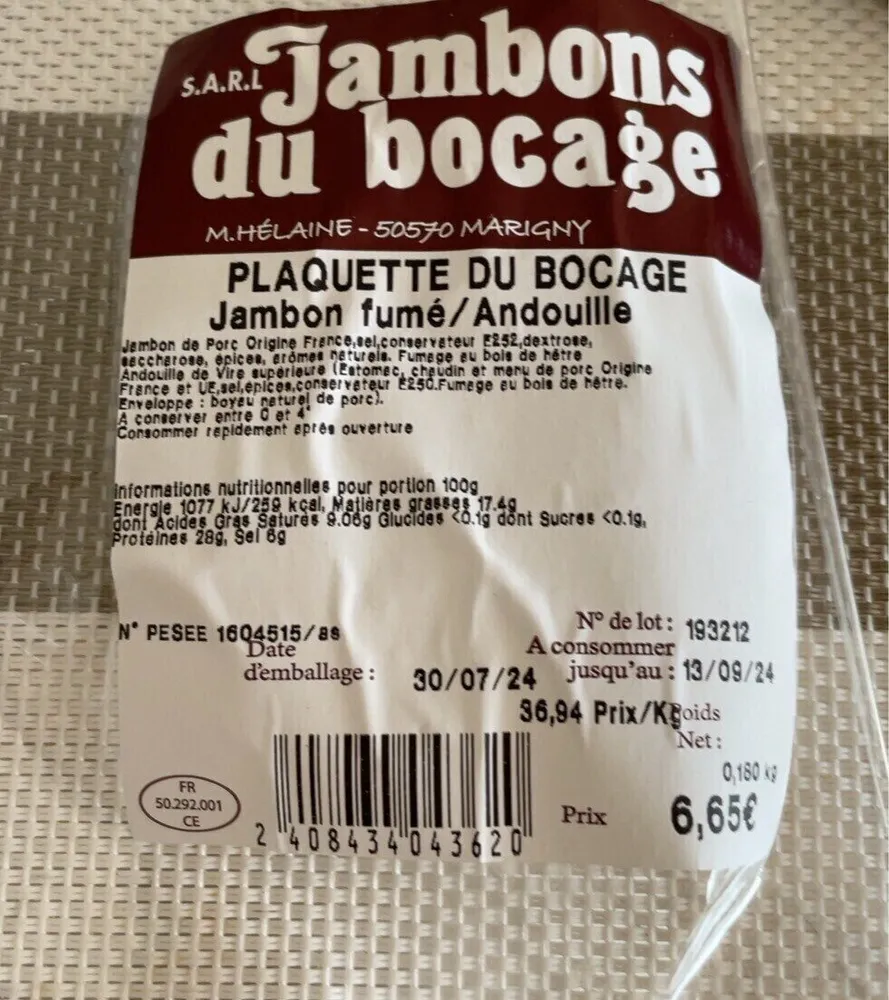 Plaquette du bocage