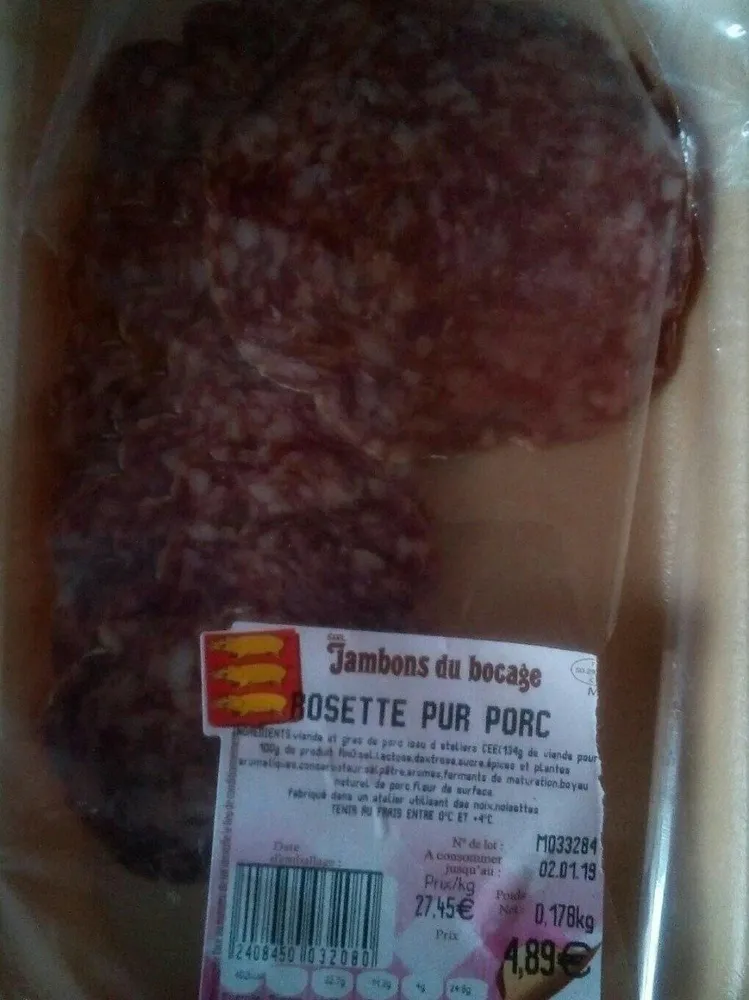 Rosette pur porc