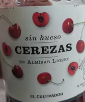 Cerezas sin hueso en almíbar ligero