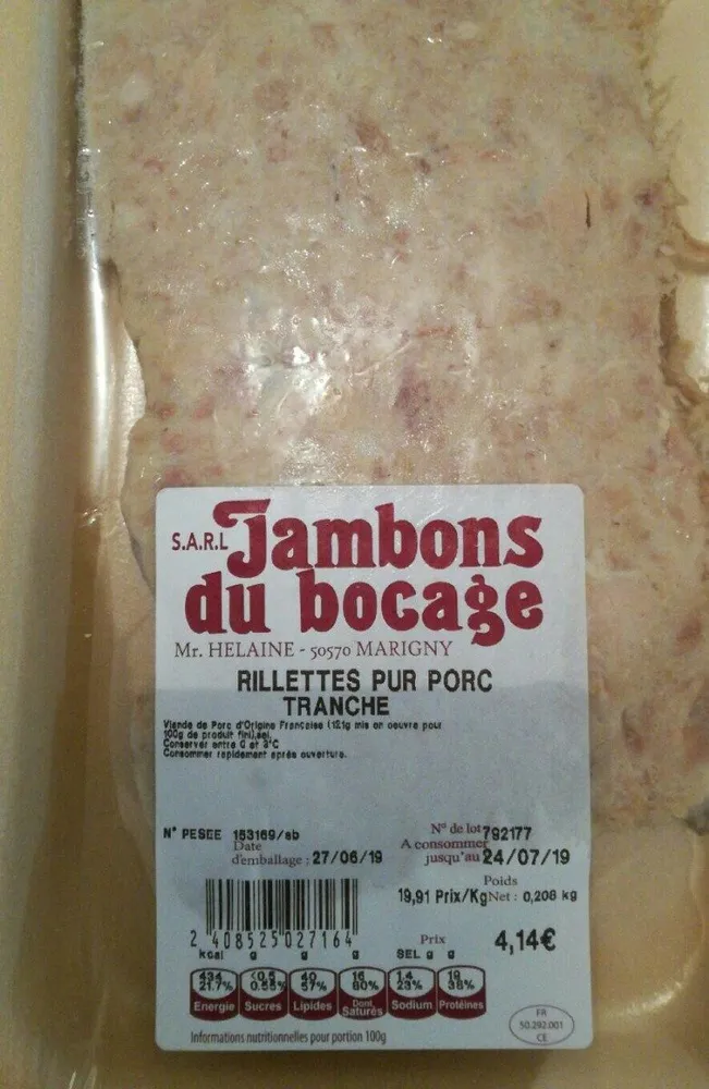 Rillettes pur porc