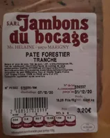 Paté forestier tranche