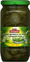 Pepinos agridulces en rodajas