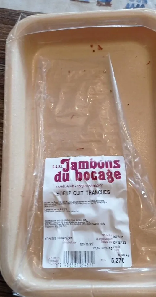 Boeuf cuit