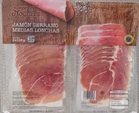 Jamón serrano medias lonchas