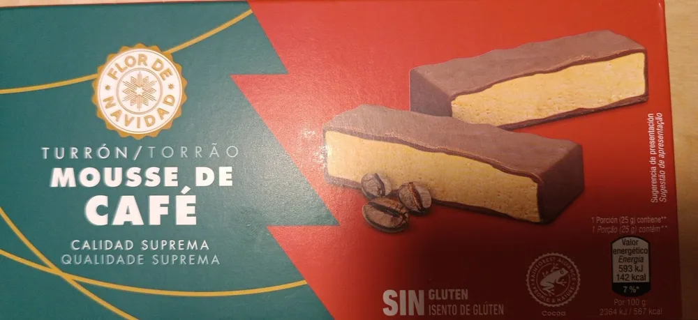 Turrón mousse de café