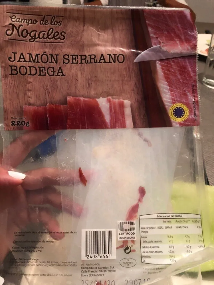 Jamón serrano bodega