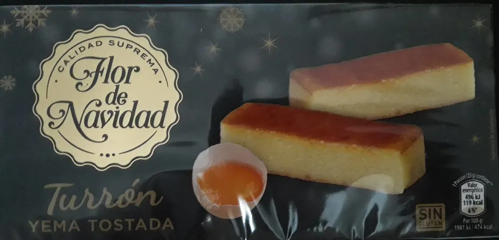 Turrón yema tostada