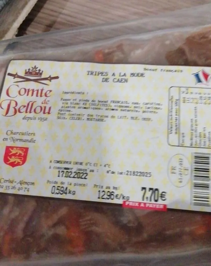Tripes à la mode de caen