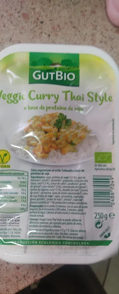 Veggie curry Thai style