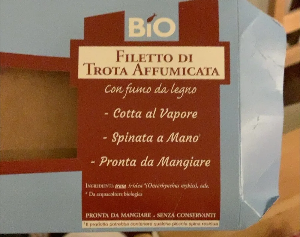 Filetto di trota affumicata