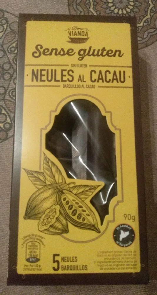 Neules al Cacau sense Gluten