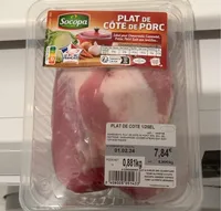 Plat de cote de porc