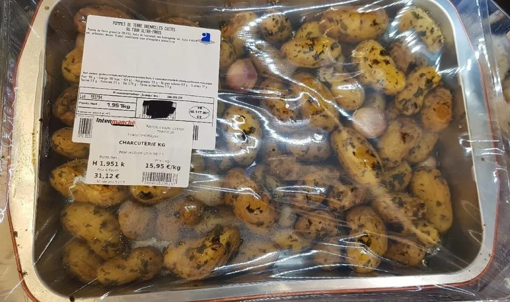 Pommes de terre grenaille cuites au four ultra-frais