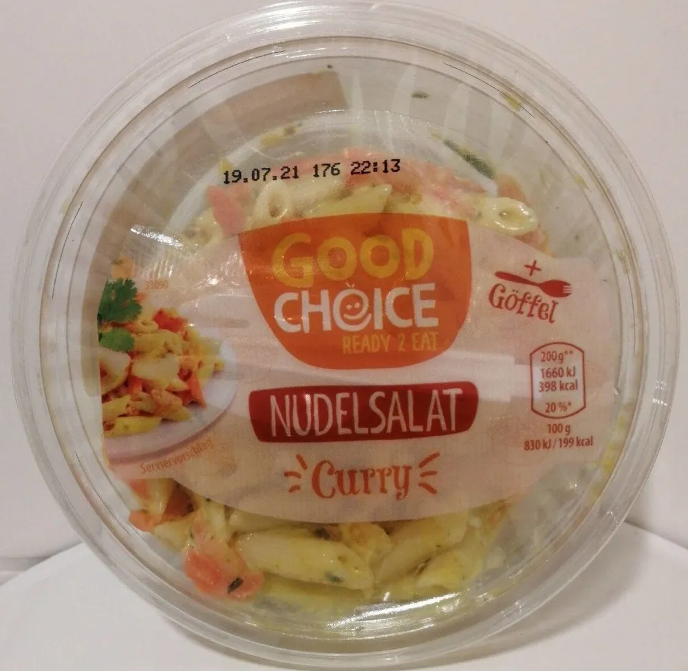 Nudelsalat Curry